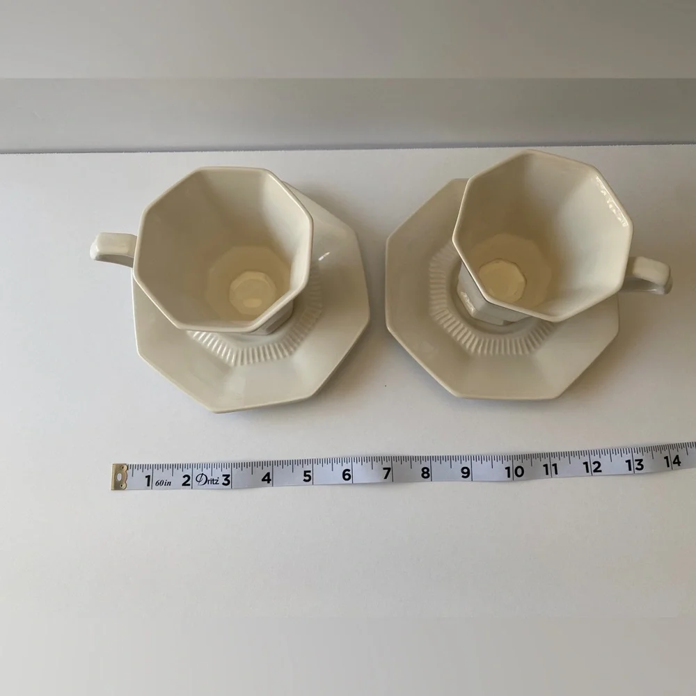 Independence Ironstone Castleton Japan Tea Cups &‎ Saucers